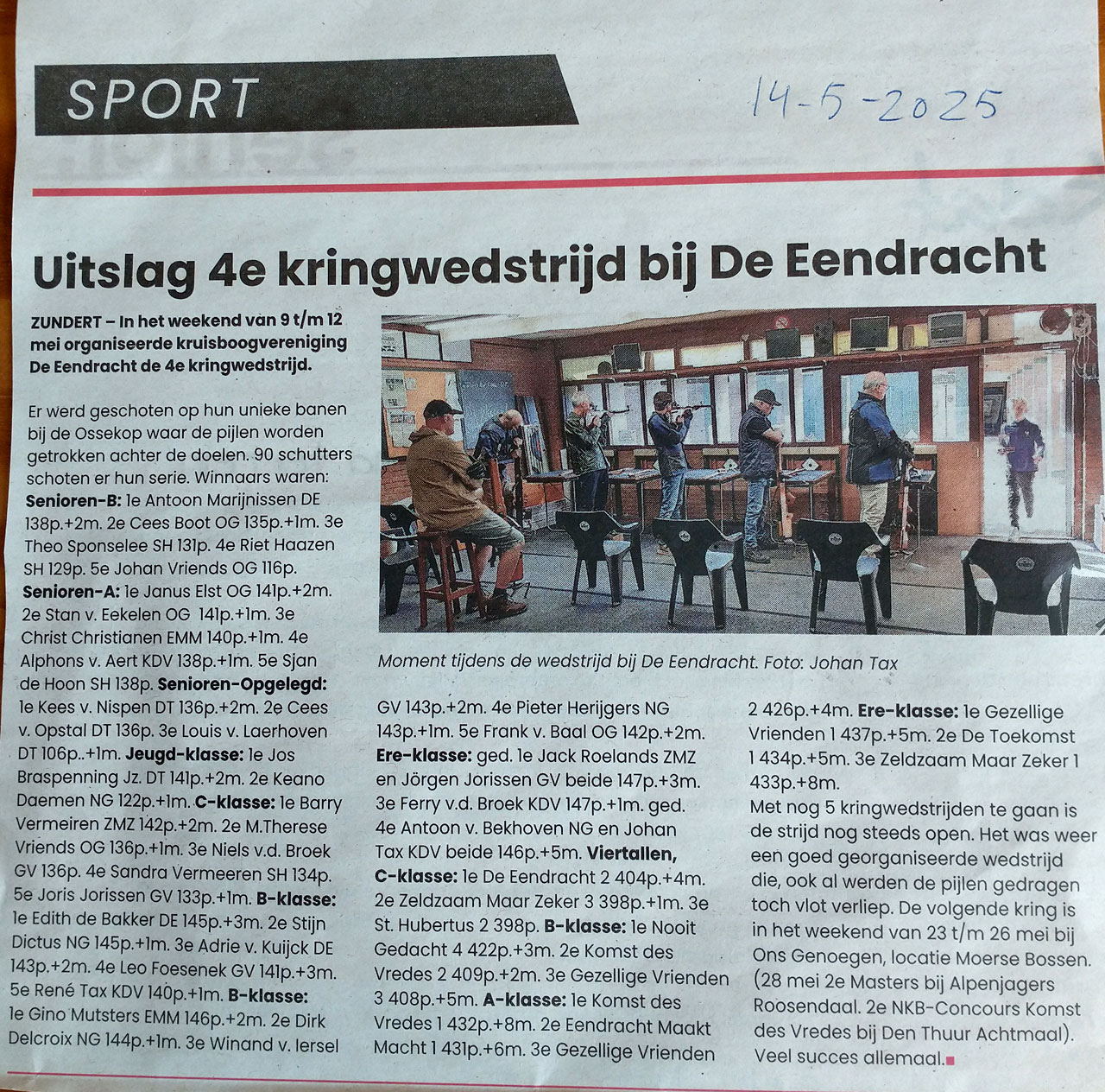 De Eendracht is al decennialang te gast op onze banen.